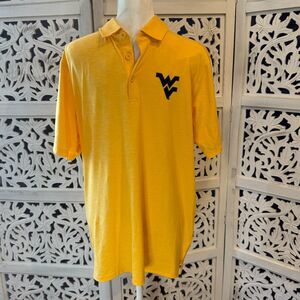 NWT West Virginia Yellow Polo Sz M
